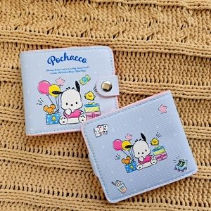 Sanrio kawaii Pochacco blue wallet